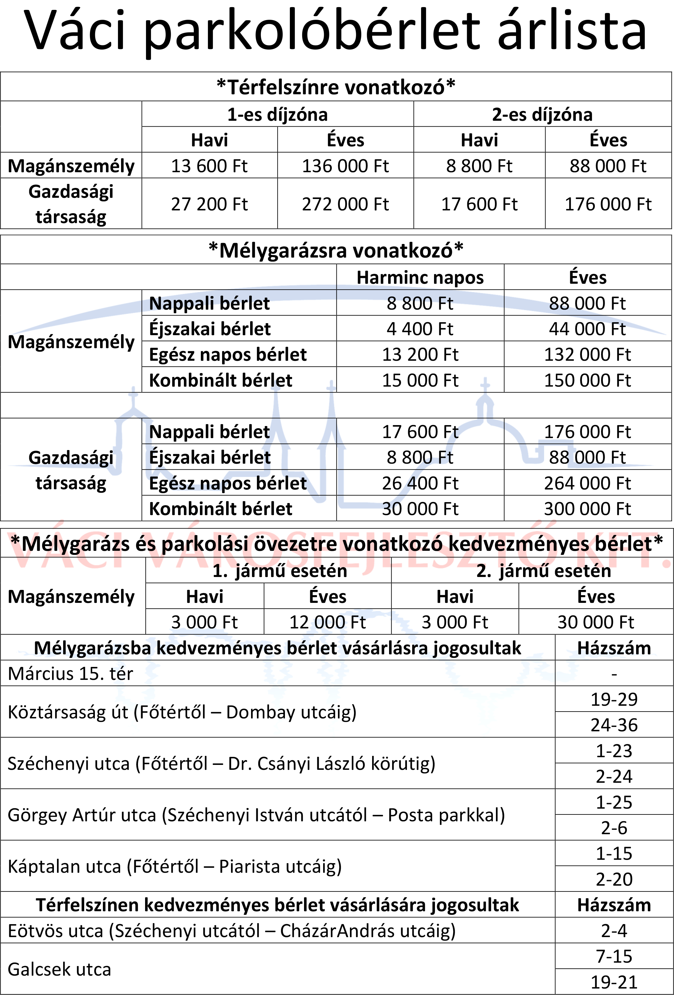 tájékoztató ártábla ügyfélirodába laptartóba